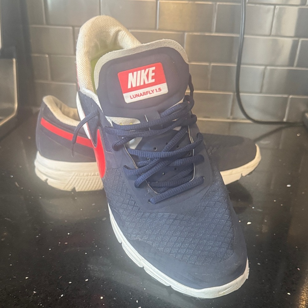 Nike Lunarfly 1.5 Navy and Red Sneakers